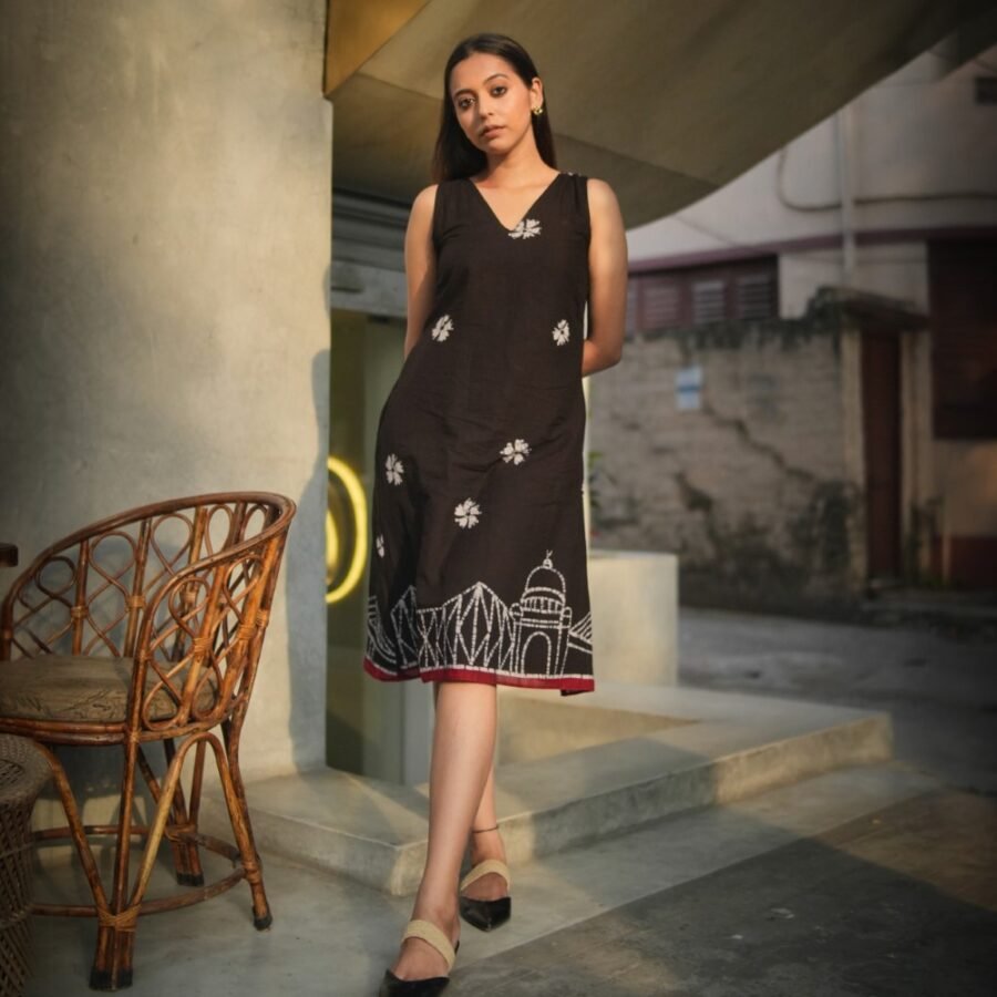 Kolkata Batik Art Pure Cotton Dress