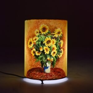 Sunflowers by Monet Hand painted Lamp