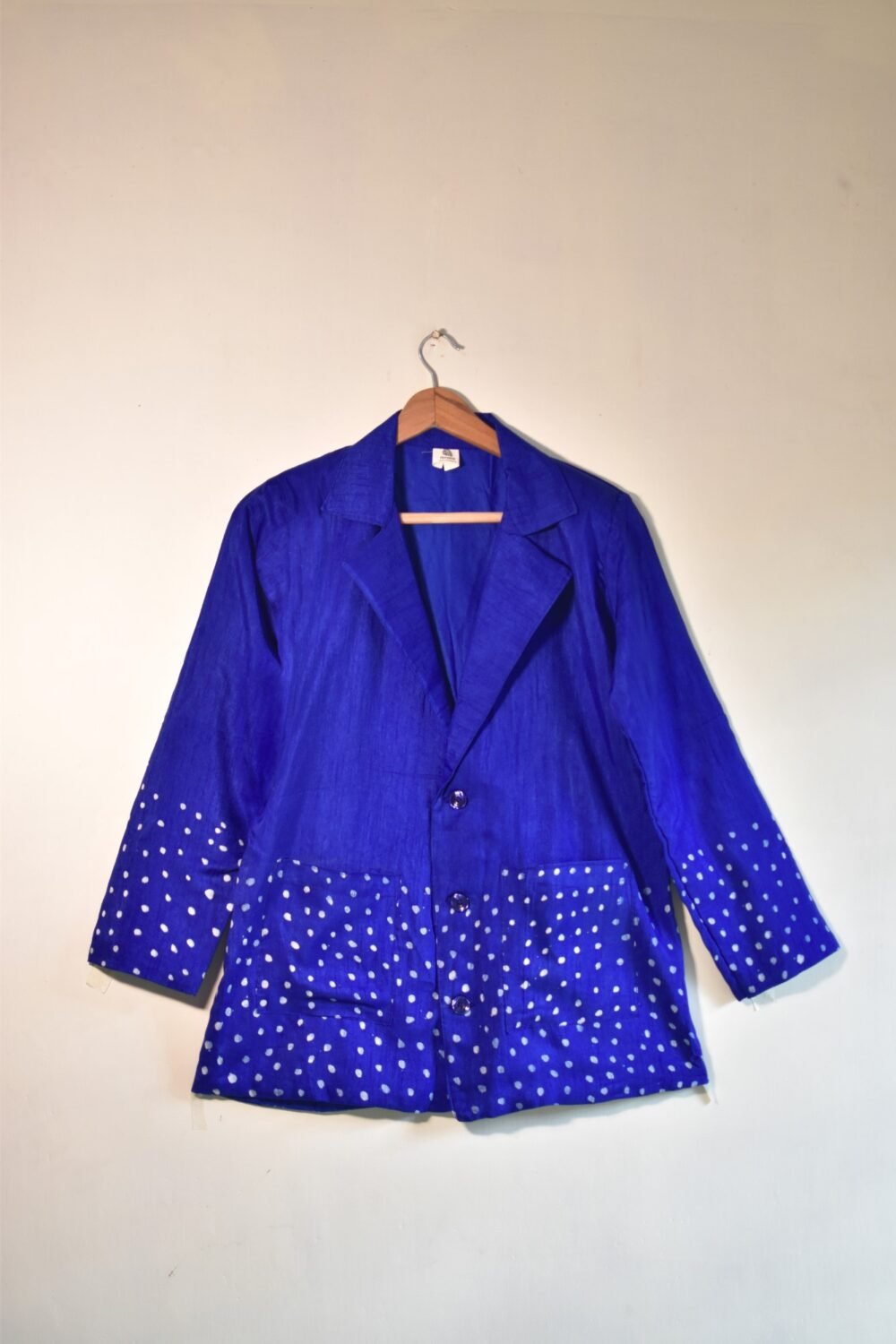 Starry Night Batik Art Silk Jacket - Image 4