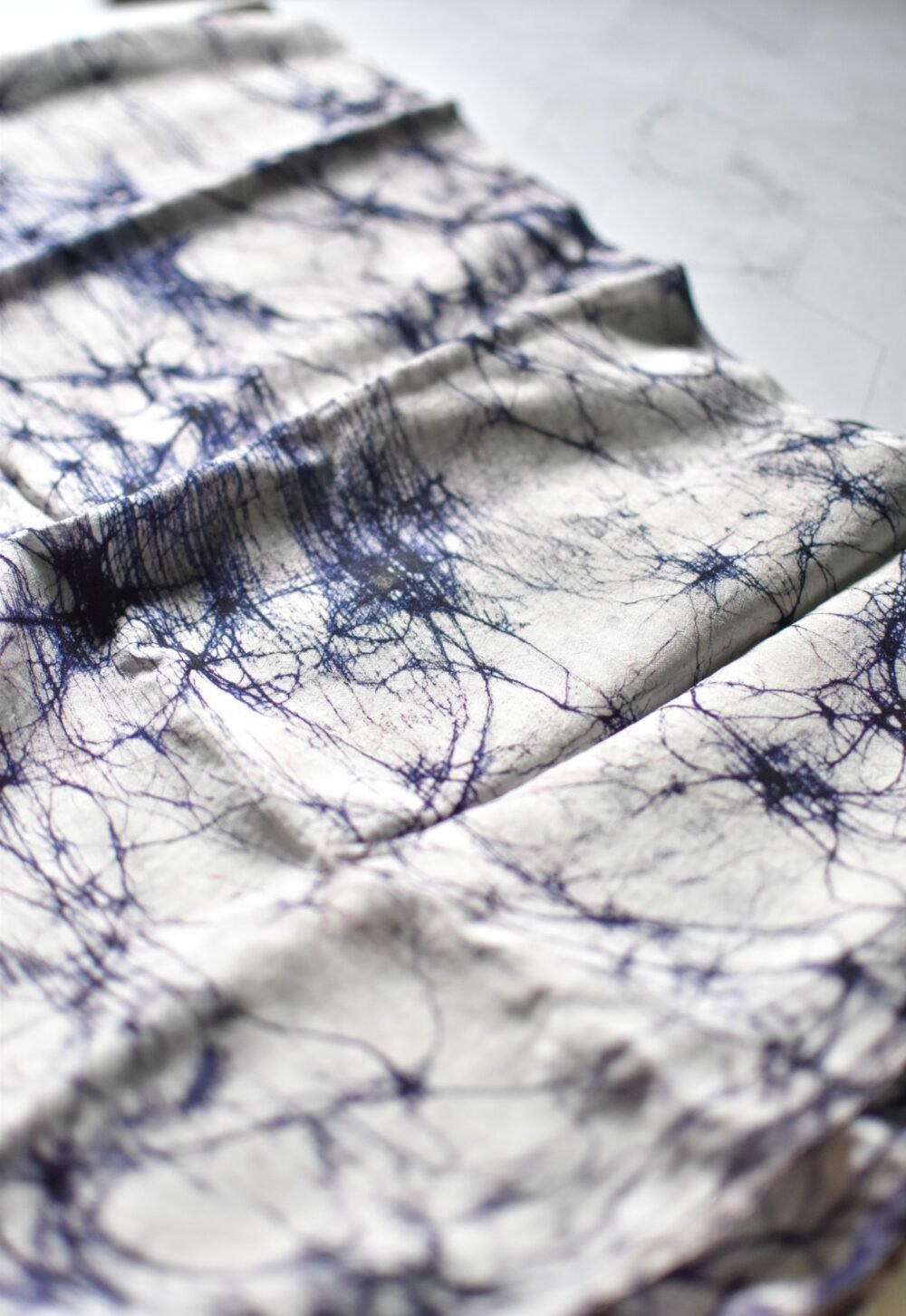 Crack Batik Silk Blouse Piece - Image 4
