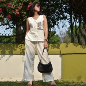 Taxi Painting Pure linen Cotton Co-ord set