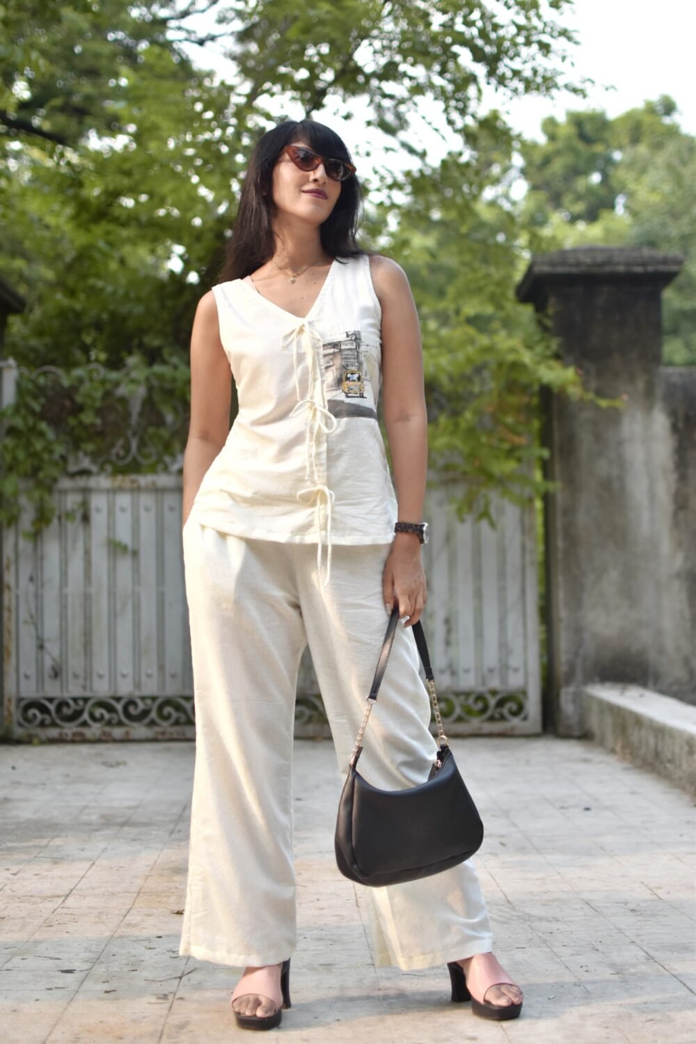 Taxi Painting Pure linen Cotton Co-ord set - Image 2
