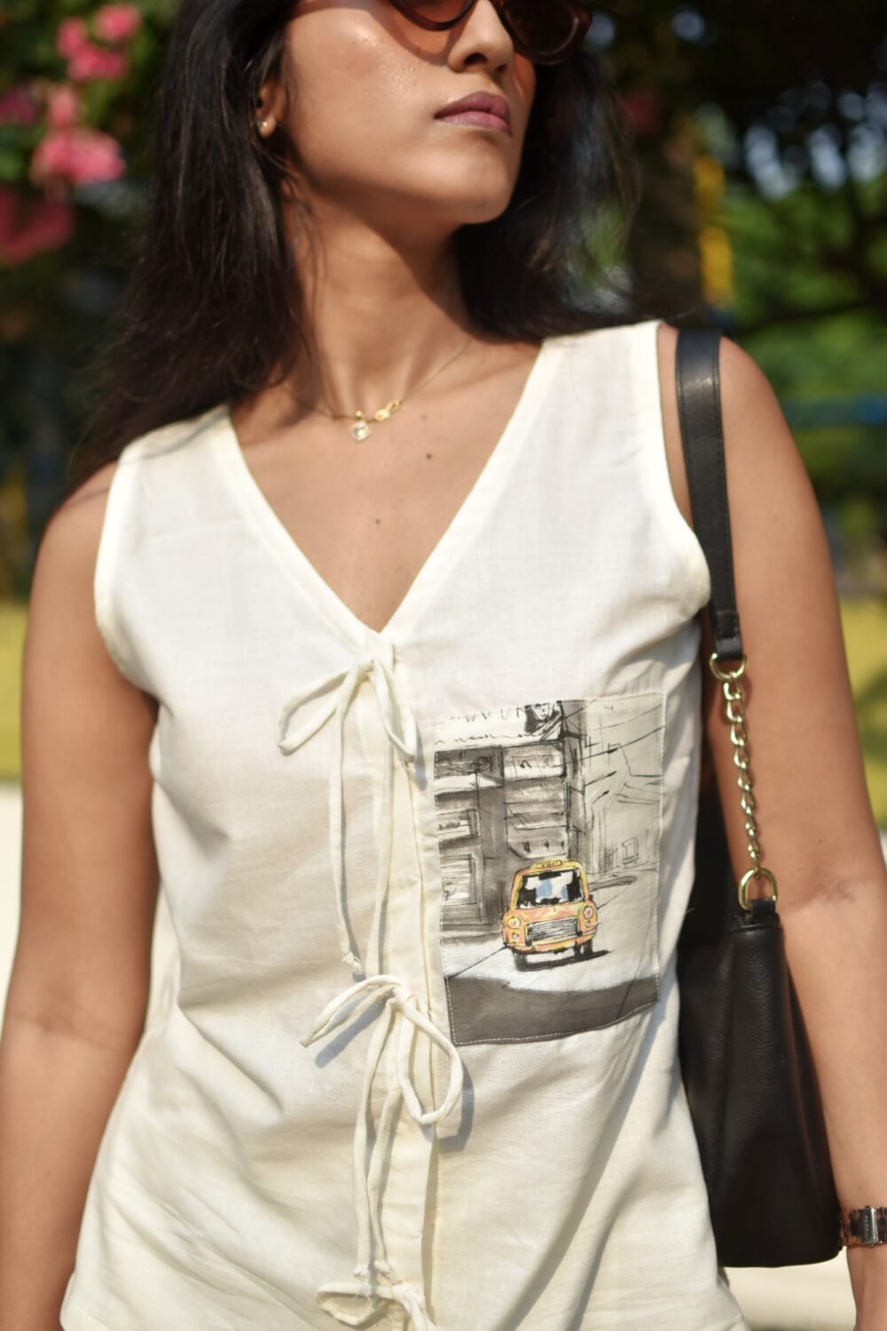 Taxi Painting Pure linen Cotton Co-ord set - Image 3
