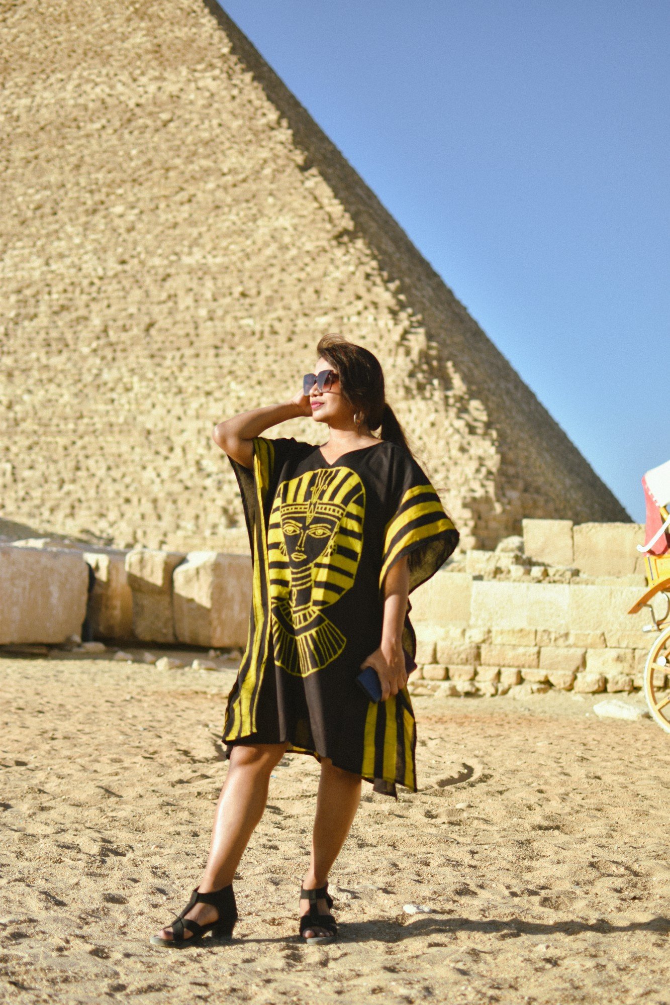 Cleopatra Hand Batik Pure Cotton Kaftan - Image 6