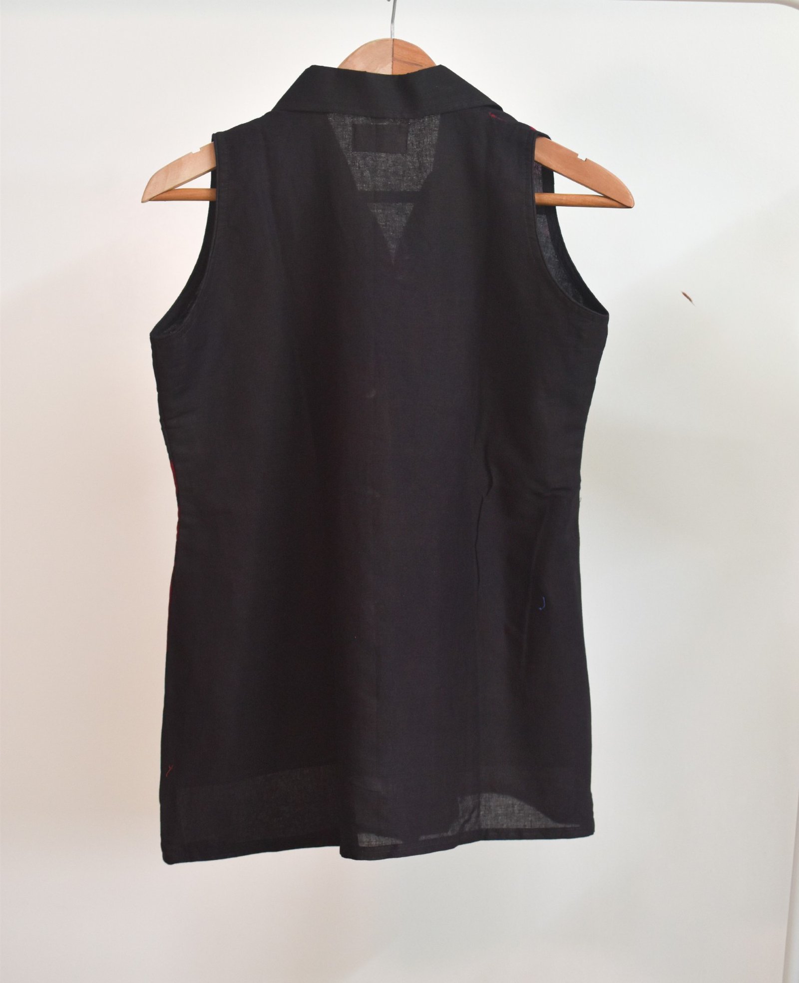 Hibiscus Black Pure Cotton Hand Batik Shirt - Image 5