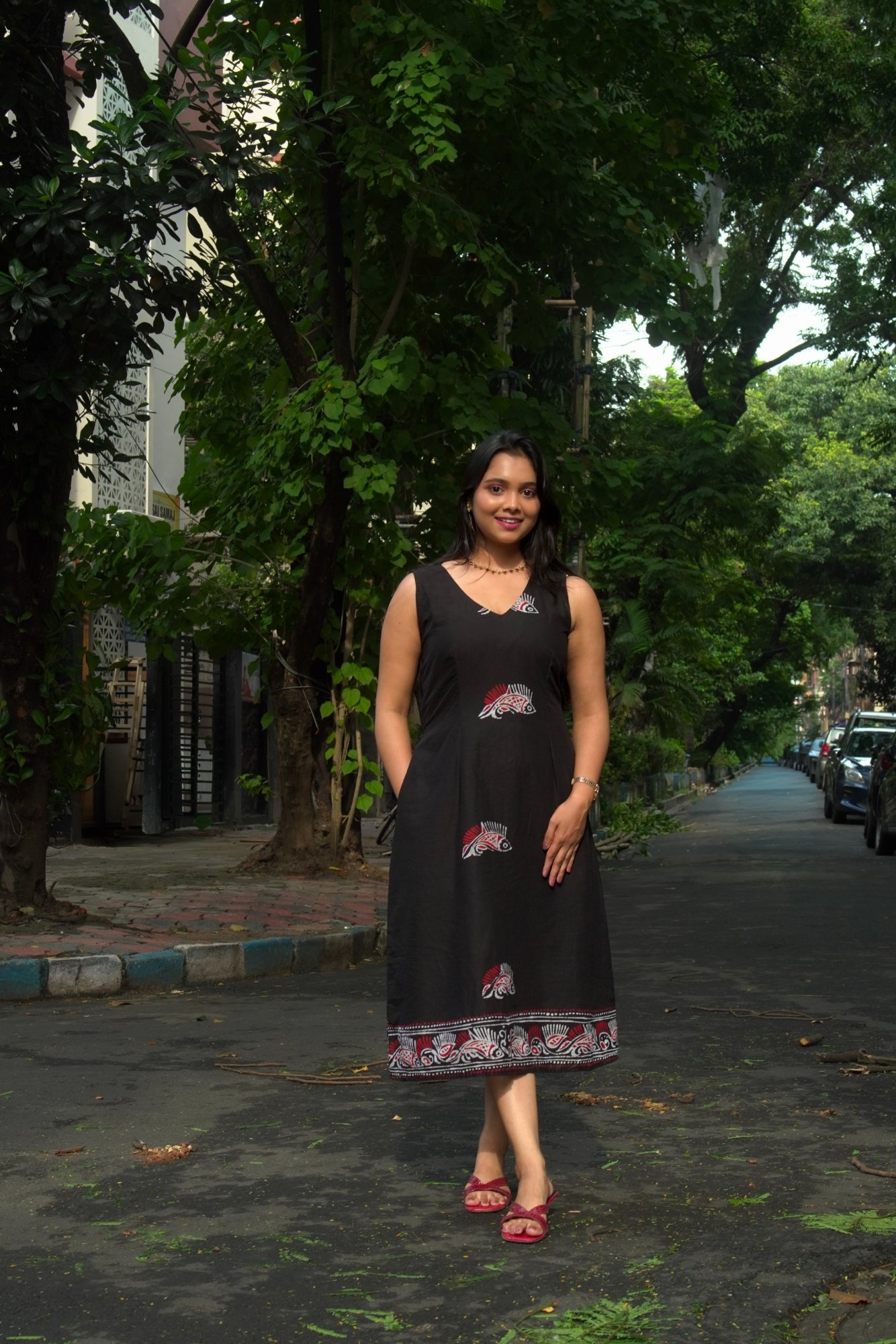 Fish Shoru Tuli Pure Cotton Batik Dress - Image 2
