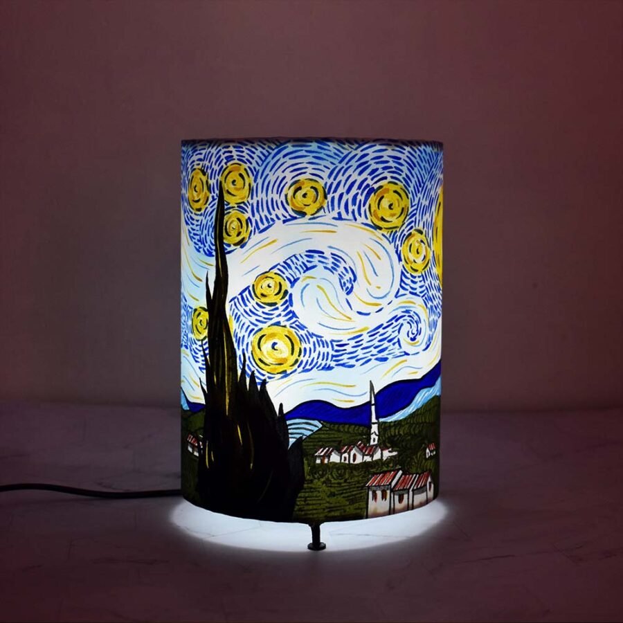 Starry-Night Hand painted Lamp